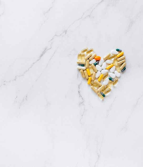 Abstract composition representing natural heart and vessel wellness support