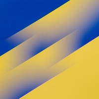 Vibrant abstract design with blue and yellow diagonal stripes blending smoothly.